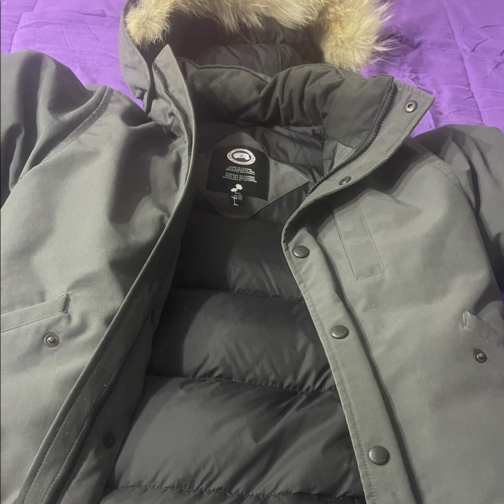 Canada Goose Black and Gray Arctic Jacket